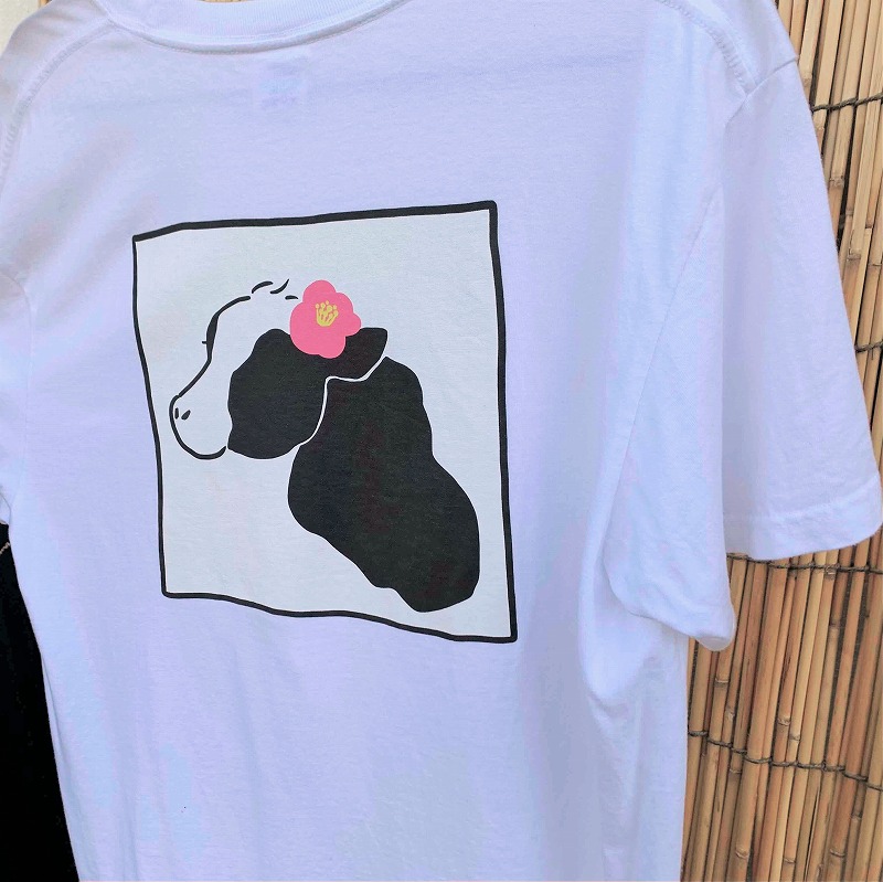 島から探す :: ー大島 :: 大島牛乳 牛さんTシャツ＜白＞【M・L・XL】